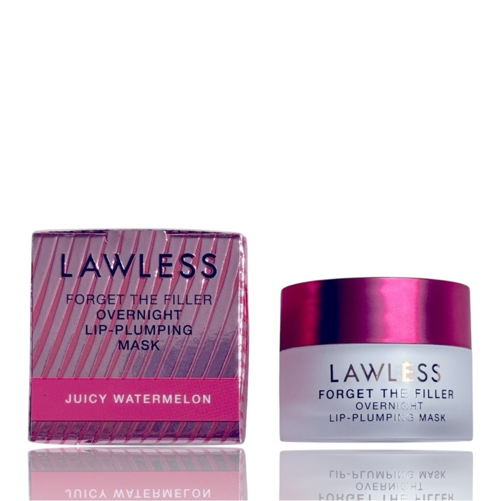 LAWLESS Forget the Filler Overnight Lip-Plumping Mask Juicy Watermelon New